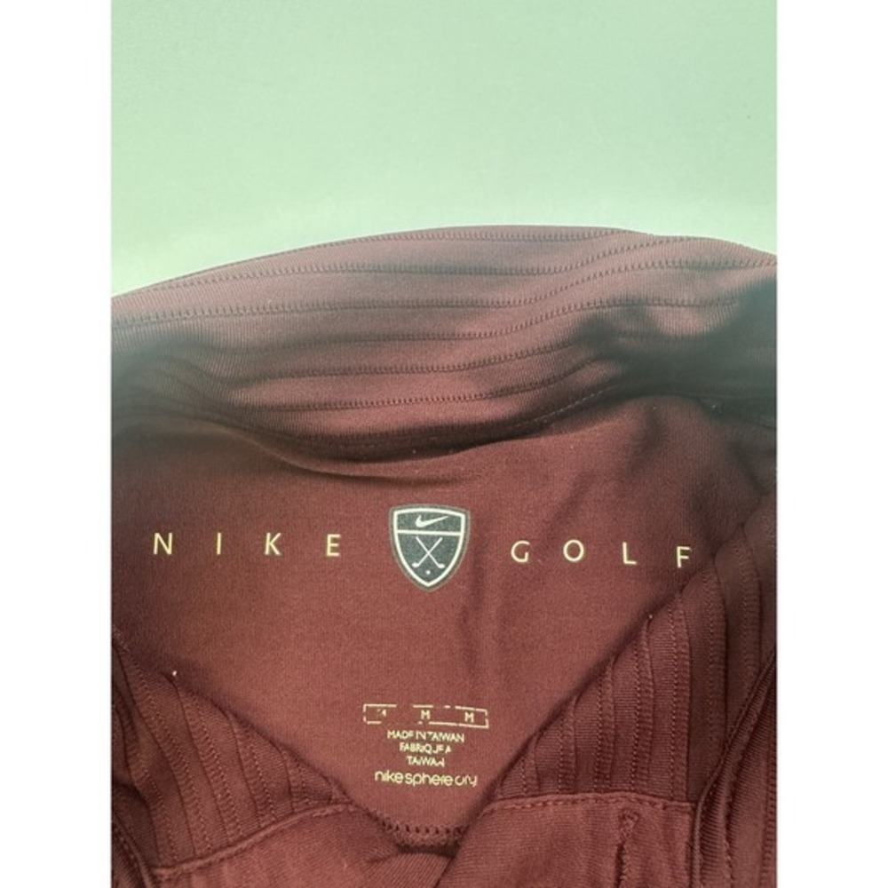 Vintage Nike Golf Spehere Dry Polo Shirt Mens Maroon Short Sleeve Size Medium‎ - Picture 2 of 7